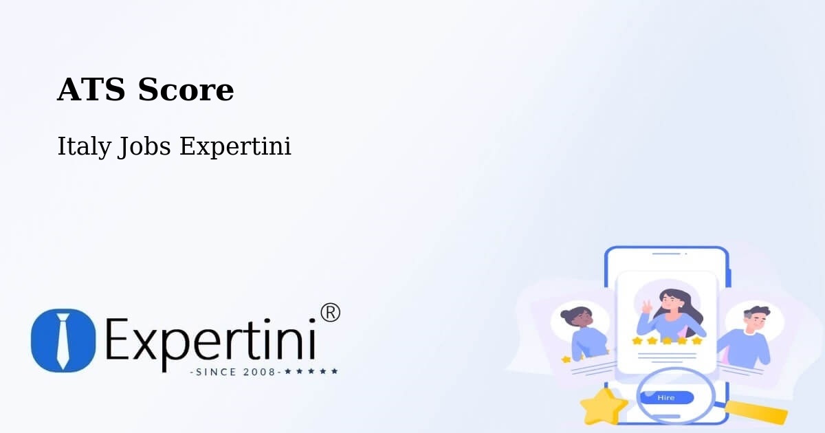 Resume ATS Score & Job Description Match Tool – Valenzano - Italy Jobs Expertini