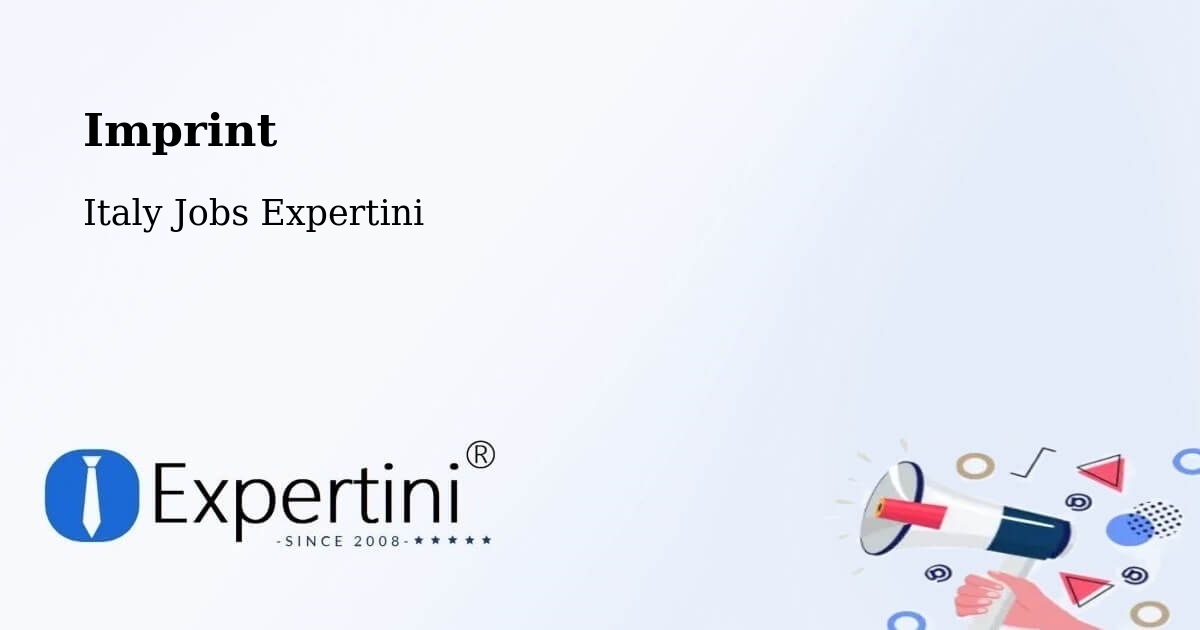 Imprint – Valenzano - Italy Jobs Expertini