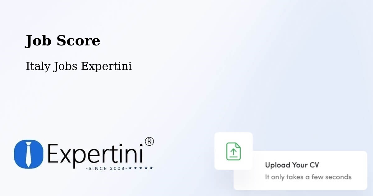 Job Score & Job Description Score Tool – Valenzano - Italy Jobs Expertini