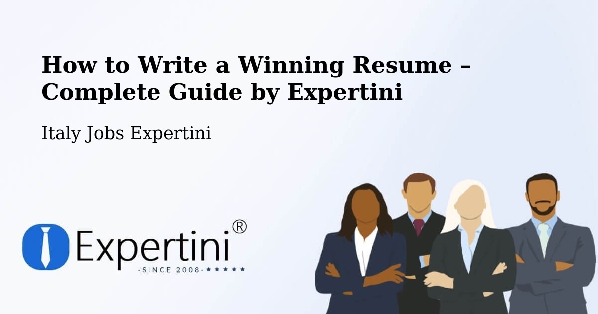 Resume Writing Guide for Job Seekers – Valenzano - Valenzano, Italy Jobs Expertini