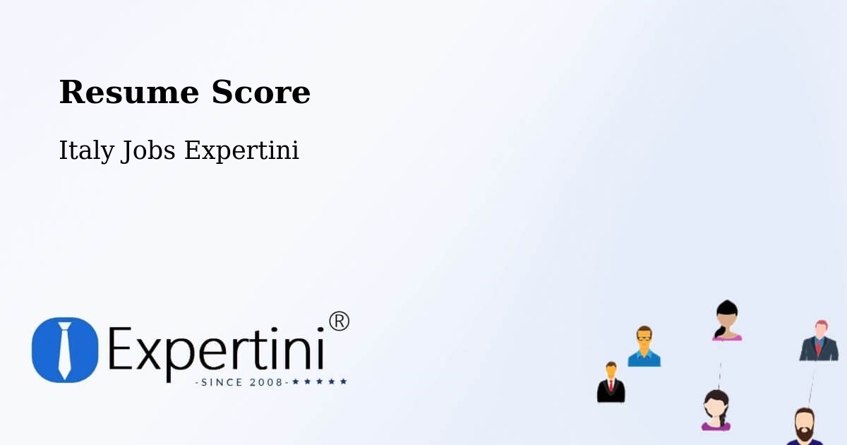 Resume Score & Job Description Match Tool – Valenzano - Italy Jobs Expertini